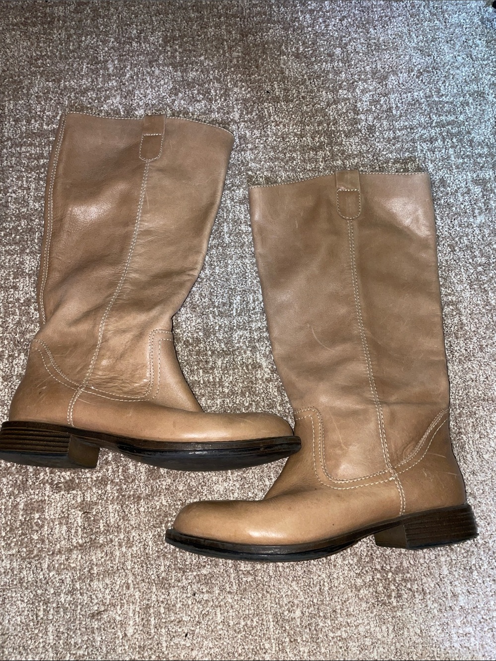 Kenneth Cole Tried and Tied Campus Boots 8.5 slouchy